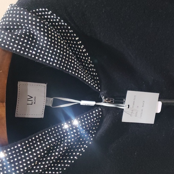 COPY - Nwt Liv Milano 2X Black sweater with sparkling finish - Picture 9 of 12